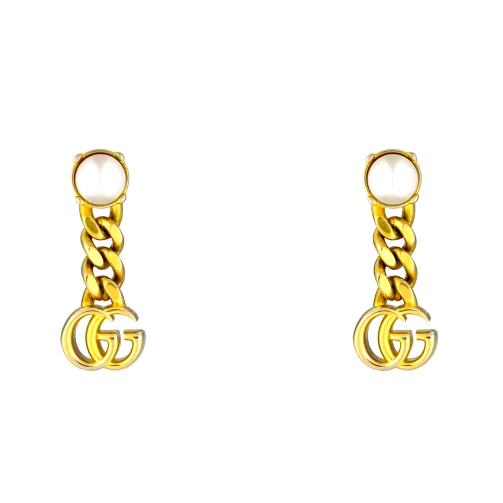 Pearl Double G Earrings